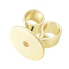 9ct Yellow Gold Heartback Scroll Large