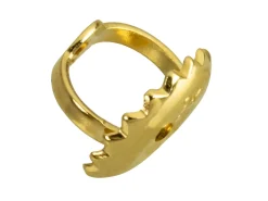 9ct Yellow Gold Heavy Threaded Scroll, 100% Recycled Gold