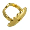 18ct Yellow Gold Heavy Threaded Scroll, 100% Recycled Gold