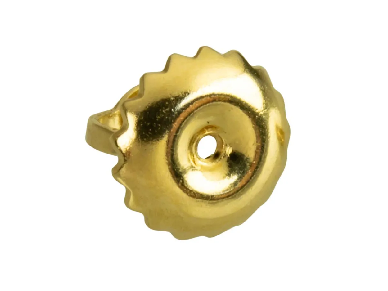 18ct Yellow Gold Heavy Threaded Scroll, 100% Recycled Gold