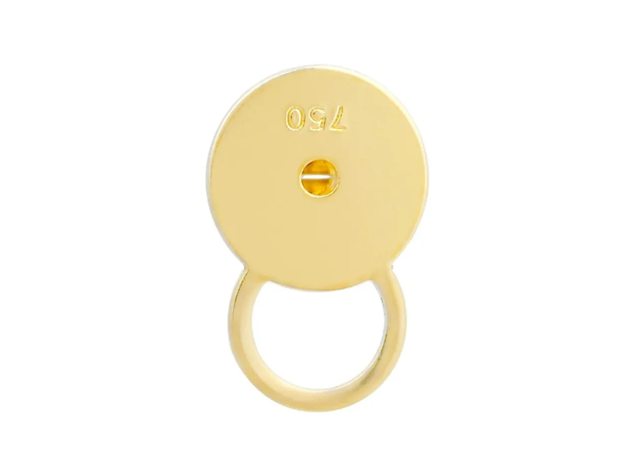 18ct Yellow Gold Hollow Support Scroll