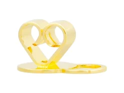 18ct Yellow Gold Hollow Support Scroll