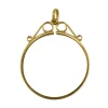 9ct Yellow Gold 1/10 Krug. Scroll Top Pendant Coin Mount, 100% Recycled Gold
