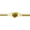 9ct Yellow Gold Ladies Ring L70 1.80mm Hallmarked Fully Annealed Heart Signet 9mm X 9mm, 100% Recycled Gold