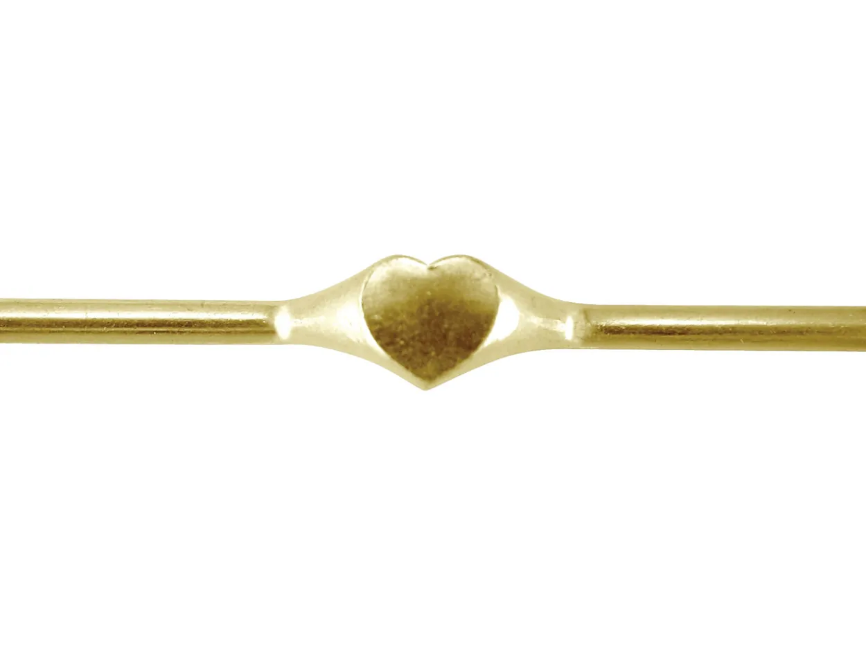 9ct Yellow Gold Ladies Ring L70 1.80mm Hallmarked Fully Annealed Heart Signet 9mm X 9mm, 100% Recycled Gold