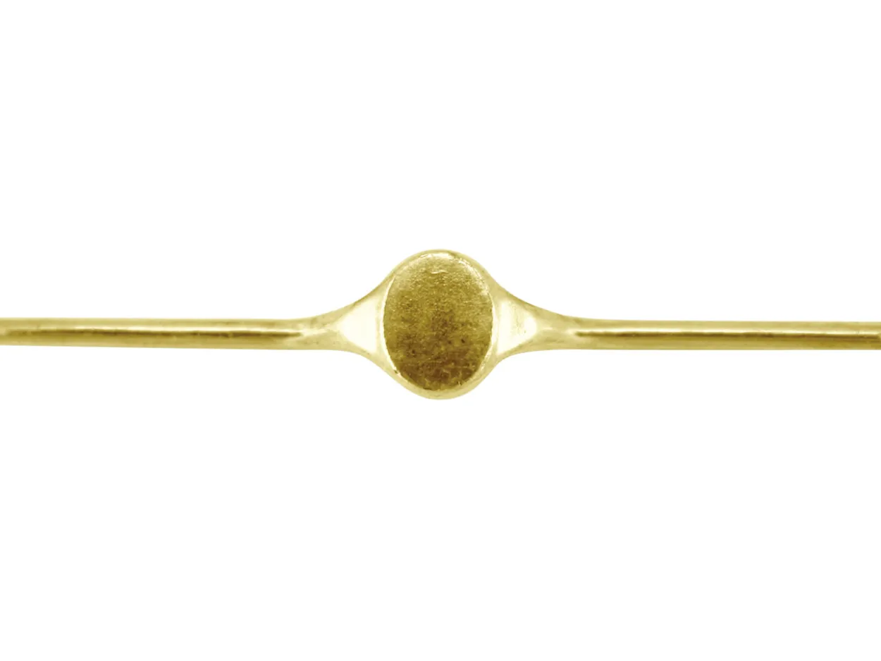 18ct Yellow Gold Ladies Ring L105 1.80mm Hallmarked Fully Annealed Oval Signet 9.6mm X 7.1mm, 100% Recycled Gold