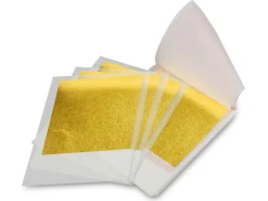 23.5ct Yellow Gold Leaf, 1 Book Of 25 Leaves, 80mm X 80mm, Transfer Leaf