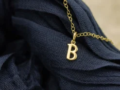 9ct Yellow Gold Letter B Initial Charm