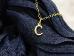 9ct Yellow Gold Letter C Initial Charm