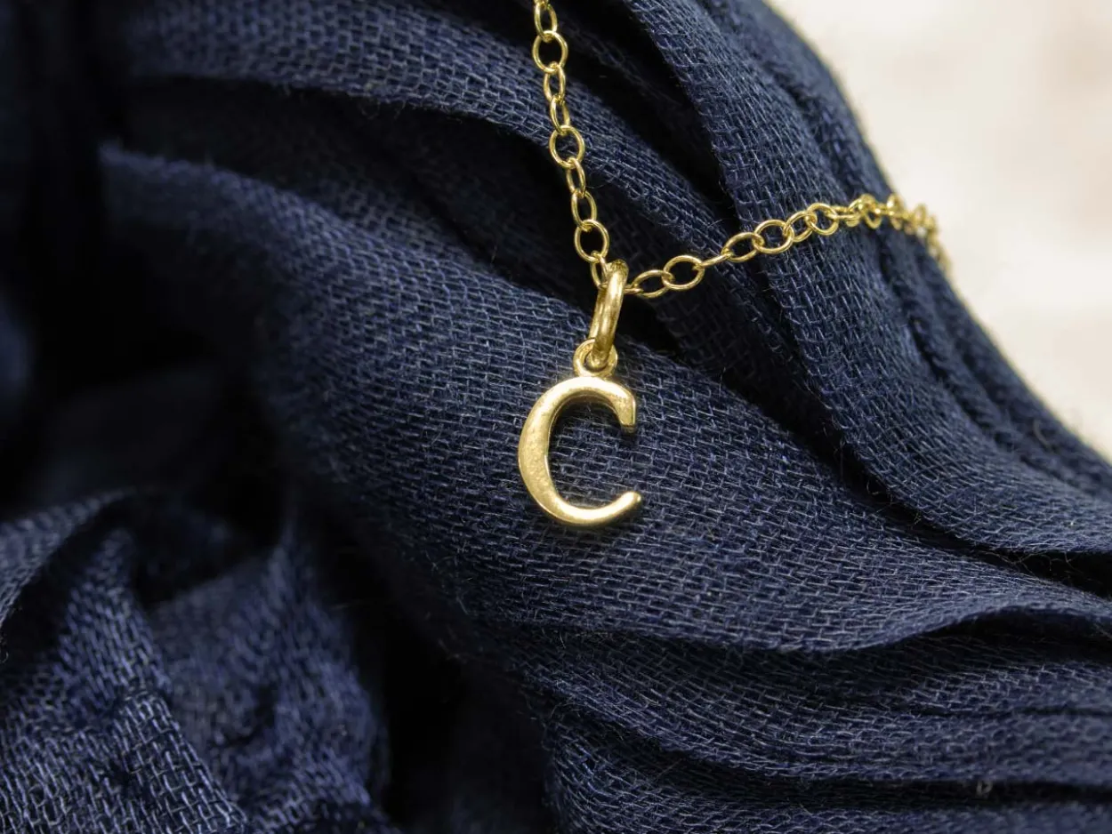 9ct Yellow Gold Letter C Initial Charm