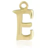 9ct Yellow Gold Letter E Initial Charm