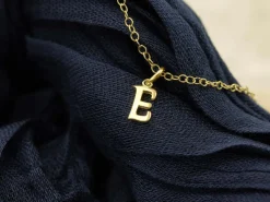 9ct Yellow Gold Letter E Initial Charm