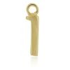 9ct Yellow Gold Letter I Initial Charm