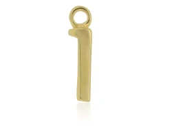 9ct Yellow Gold Letter I Initial Charm