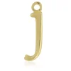 9ct Yellow Gold Letter J Initial Charm