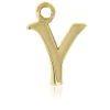 9ct Yellow Gold Letter Y Initial Charm