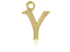 9ct Yellow Gold Letter Y Initial Charm