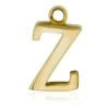 9ct Yellow Gold Letter Z Initial Charm