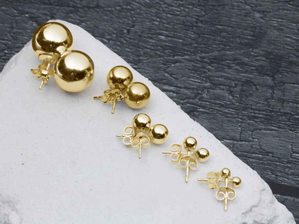 9ct Yellow Gold Lightweight 1 Hole Bead With Cup 2.5mm Pack of 5