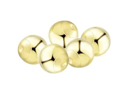 9ct Yellow Gold Lightweight 1 Hole Bead With Cup 4mm Pack of 5