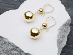 9ct Yellow Gold Lightweight 1 Hole Bead With Cup 4mm Pack of 5