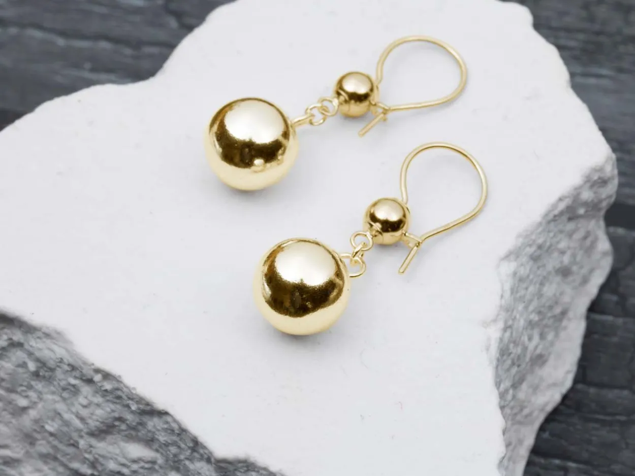 9ct Yellow Gold Lightweight 1 Hole Bead With Cup 4mm Pack of 5