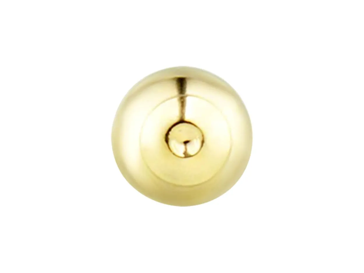 9ct Yellow Gold Lightweight 1 Hole Bead With Cup 3mm Pack of 5