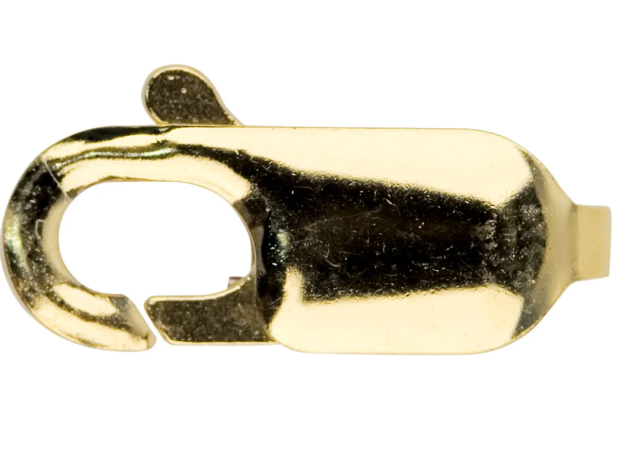 9ct Yellow Gold Lobster Trigger Clasp Catch Oval 11mm