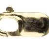 9ct Yellow Gold Lobster Trigger Clasp Catch Oval 15mm