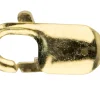 9ct Yellow Gold Lobster Trigger Clasp Catch Oval 8mm