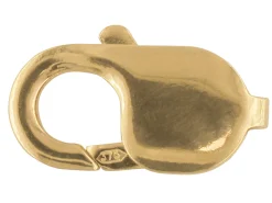 9ct Yellow Gold Lobster Trigger Clasp Catch Oval 18mm