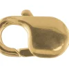 18ct Yellow Gold Lobster Trigger Oval 15mm