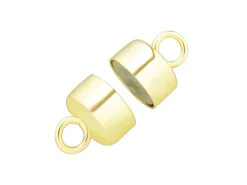 9ct Yellow Gold Magnetic Clasp Round 4.5mm