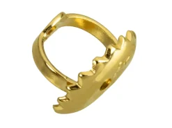 9ct Yellow Gold Medium Threaded Scroll, 100% Recycled Gold