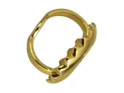 9ct Yellow Gold Medium Threaded Scroll, 100% Recycled Gold