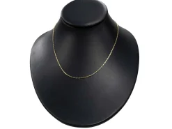 9ct Yellow Gold 1.4mm Barleycorn Chain 18