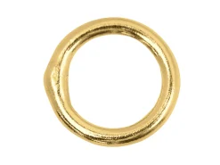9ct Yellow Gold 6.0mm Closed J/ring, Pack of 4, 0.9mm Gauge Round Wire