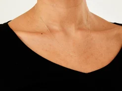 9ct Yellow Gold 0.5mm Diamond Cut Curb Chain 18