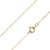 9ct Yellow Gold 0.5mm Diamond Cut Curb Chain 16"/40cm Unhallmarked
