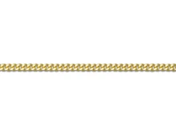 18ct Yellow Gold 0.9mm Diamond Cut Curb Chain 18