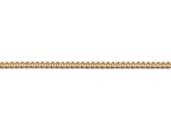 18ct Yellow Gold 0.8mm Diamond Cut Curb Chain 18