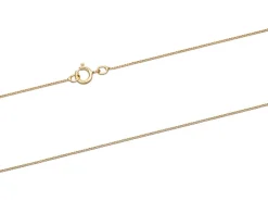 18ct Yellow Gold 0.6mm Diamond Cut Curb Chain 16"/40cm Unhallmarked
