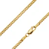 9ct Yellow Gold 2.1mm Diamond Cut Curb Chain 24"/60cm Hallmarked