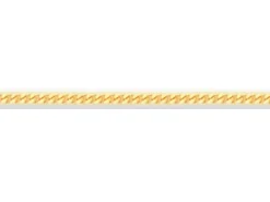 18ct Yellow Gold 1.2mm Diamond Cut Curb Chain Loose Unhallmarked