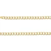 9ct Yellow Gold 3.3mm Diamond Cut Hollow Curb Chain 20"/50cm Hallmarked