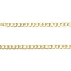 9ct Yellow Gold 3.3mm Diamond Cut Hollow Curb Chain 18"/45cm Hallmarked