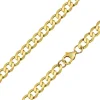 9ct Yellow Gold 6.5mm Diamond Cut Metric Curb Chain 18"/45cm Hallmarked