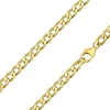 9ct Yellow Gold 5.5mm Diamond Cut Metric Curb Chain 16"/40cm Hallmarked