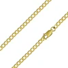 9ct Yellow Gold 3.0mm Diamond Cut Metric Curb Chain 16"/40cm Hallmarked