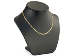 9ct Yellow Gold 3.0mm Diamond Cut Metric Curb Chain 16